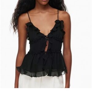 Wilfred Black Ruffle amore Camisole